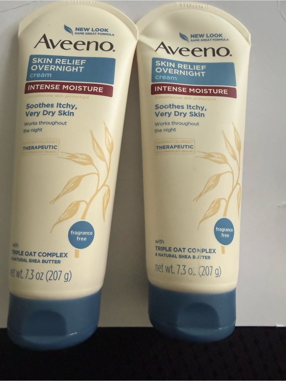 2~Aveeno Skin Relief Overnight Intense Moisture Cream -
